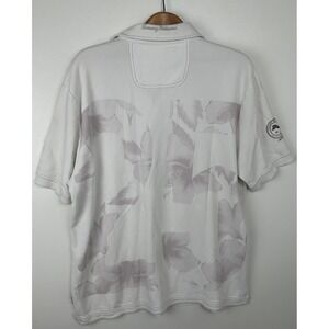 Tommy Bahama Shirt Mens XL Emfielder 25 Years Paradise Polo White‎ UPF30